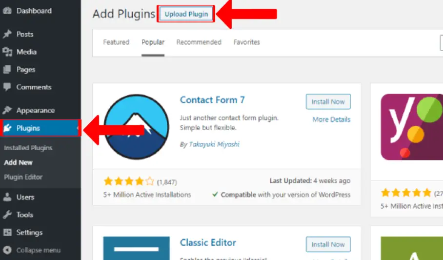 Choose WordPress Plugin